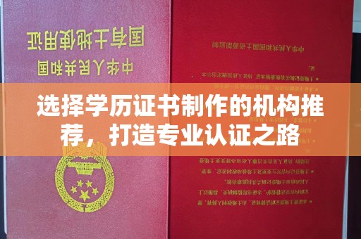 周至选择学历证书制作的机构推荐，打造专业认证之路